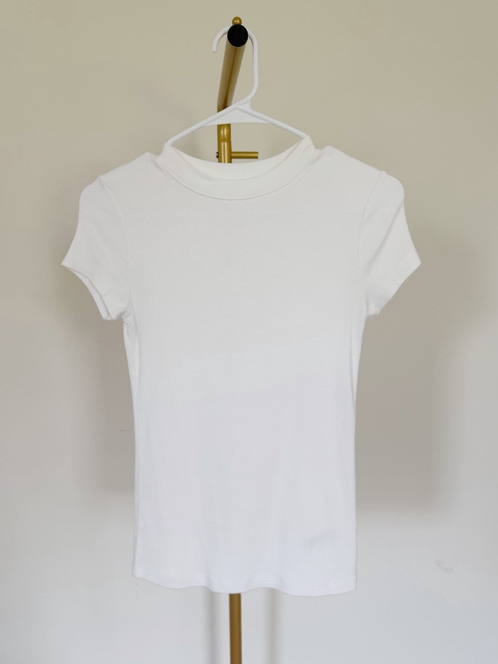 A New Day Ribbed White Top - XS